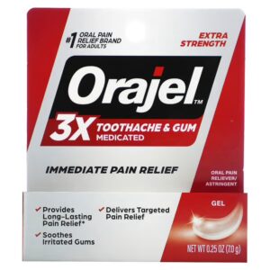 Orajel 3x Toothache & Gum Medicated
