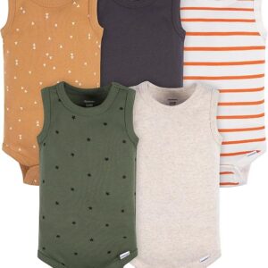 Gerber Baby Boys Multi-Pack Sleeveless Onesies Bodysuit
